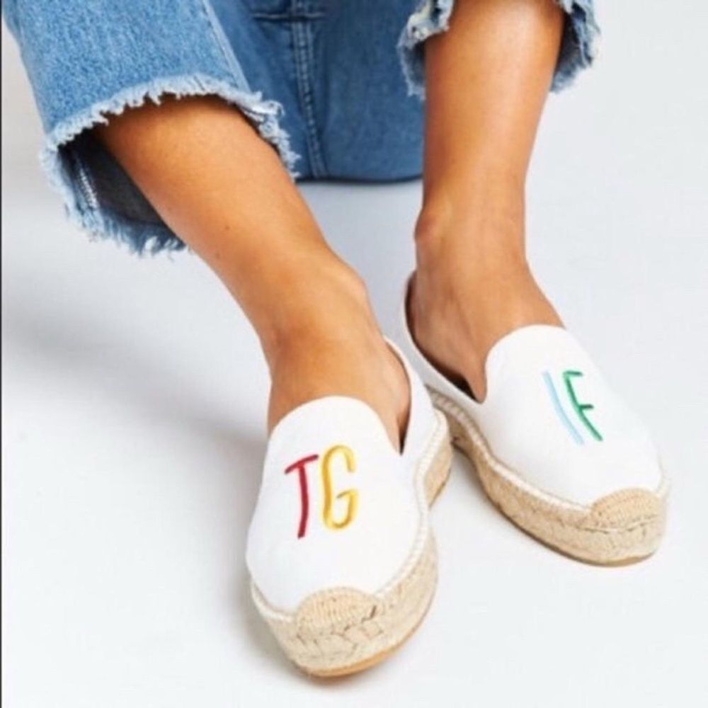 Anthropologie Soludos X‎ Ashcan NWOT TG/IF Embroidered Espadrilles